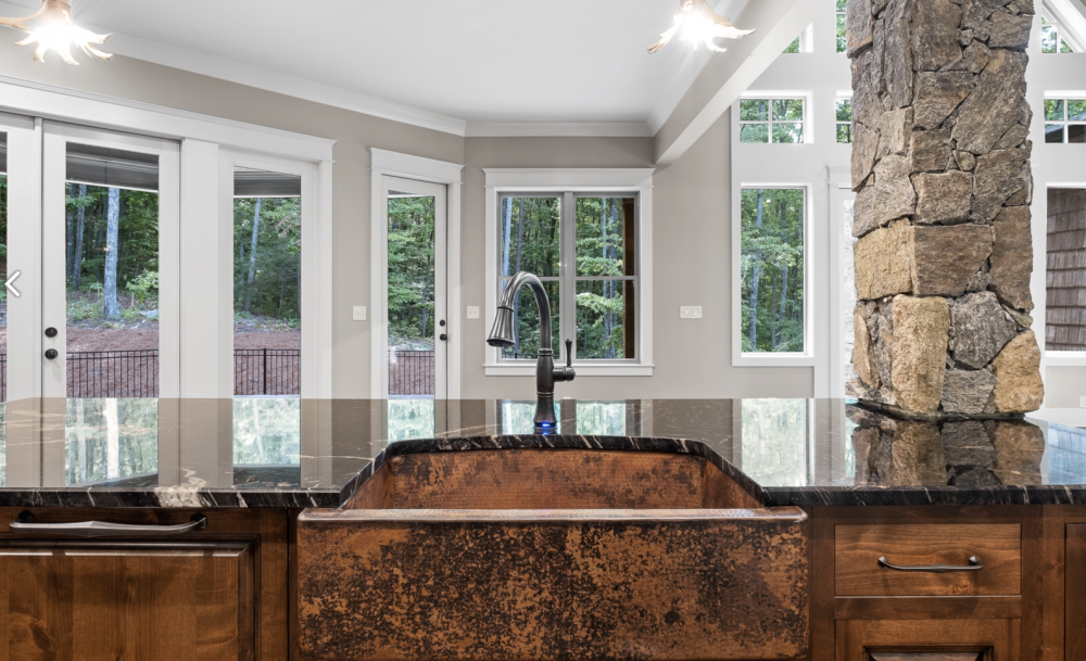 recessed farmhouse sink