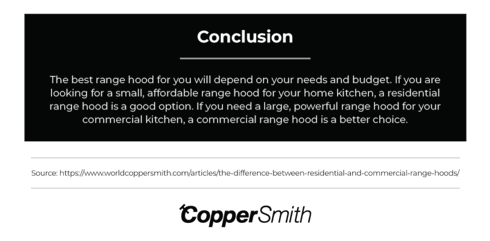 why buy residential or commercial range hoods