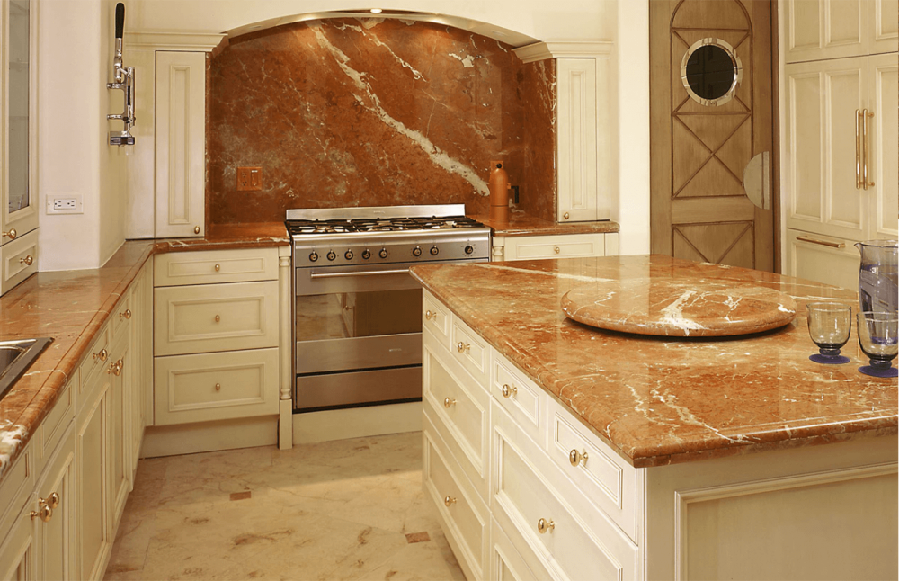 rojo alicante marble countertop