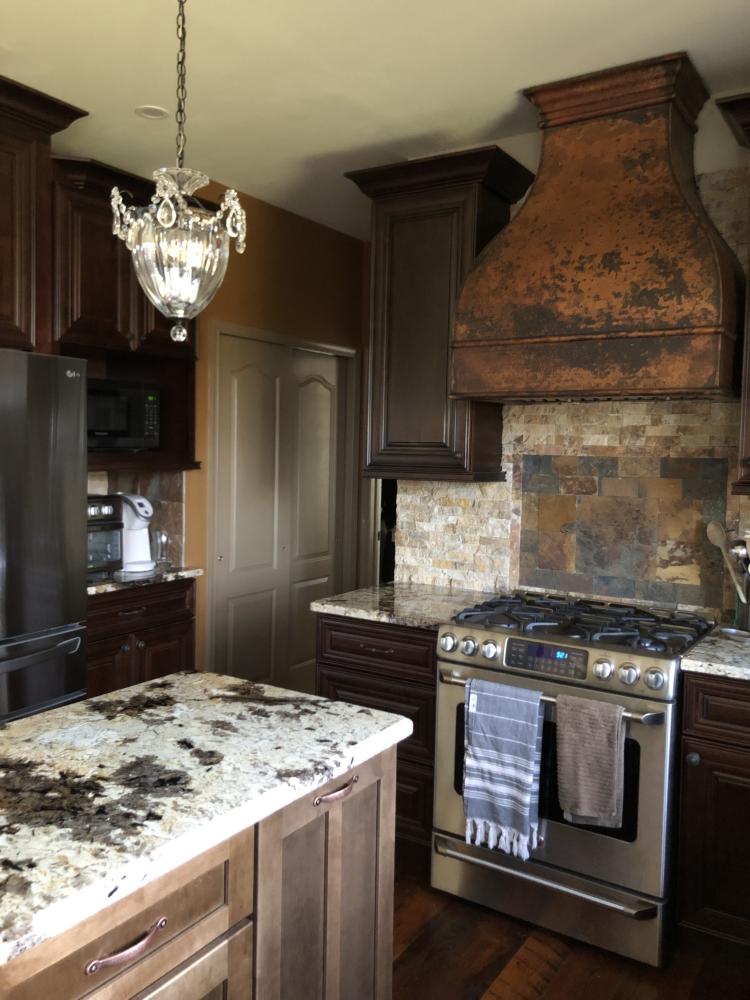 rustic ambiance for french kitchen style