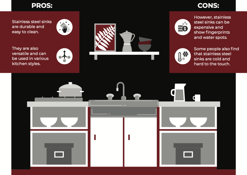 stainless steel sinks pros and cons