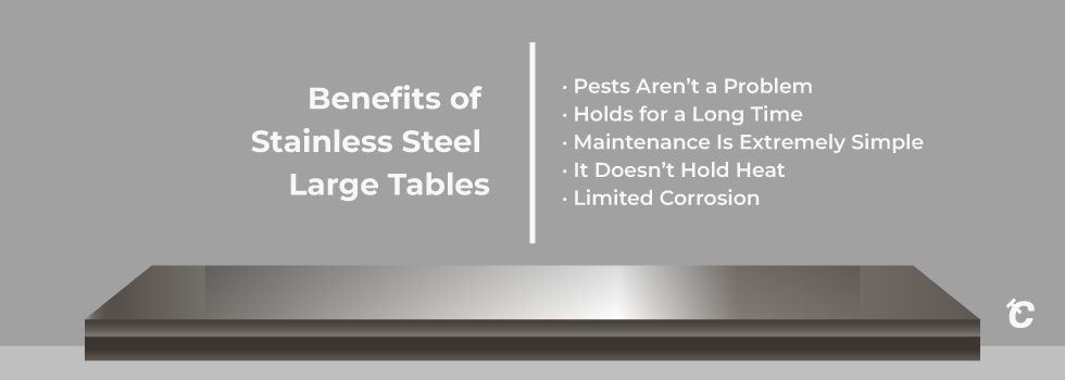 stainless steel tables