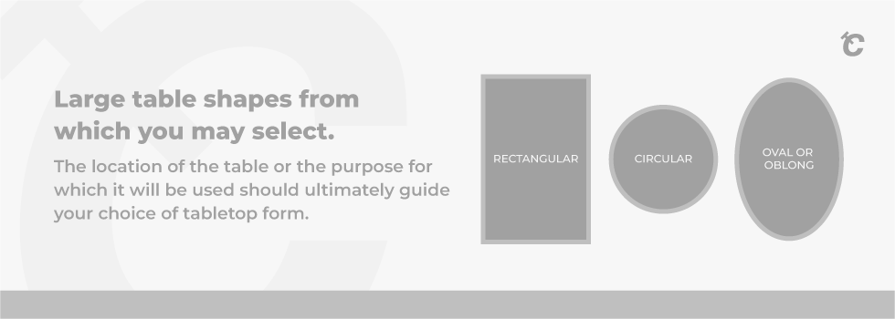 table top shapes