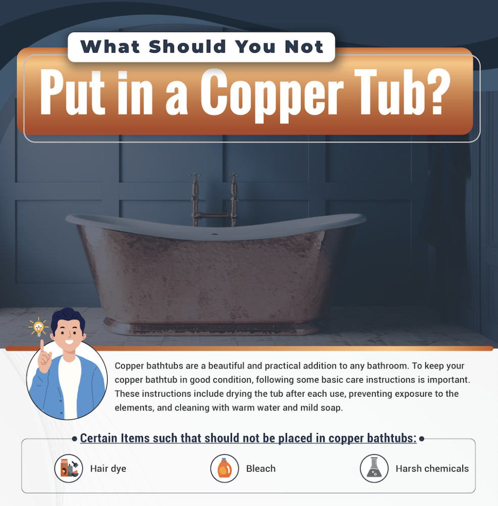 don't use this items to clean a copper tub