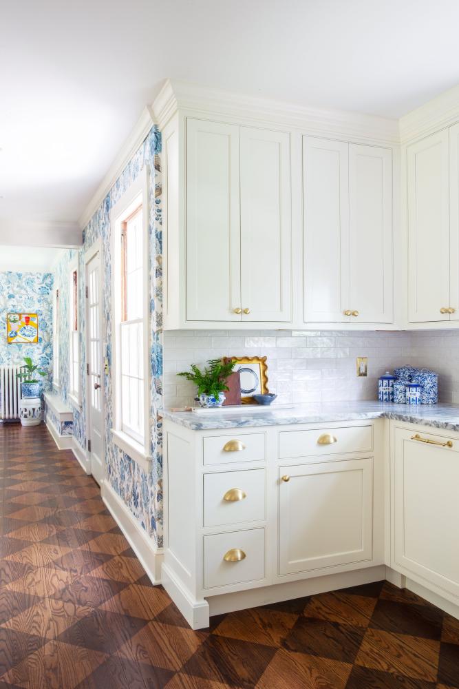 white cabinets