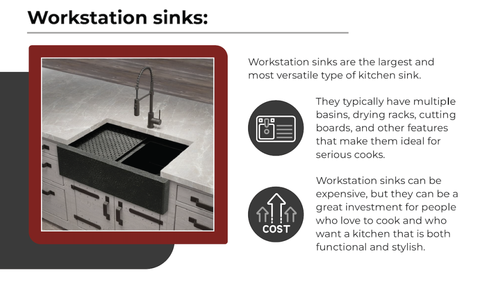 workstation sinks