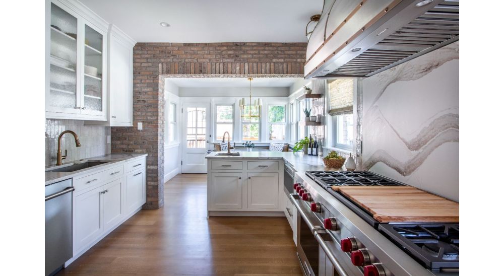 Transitional Style Kitchen with Natural Luxe CO