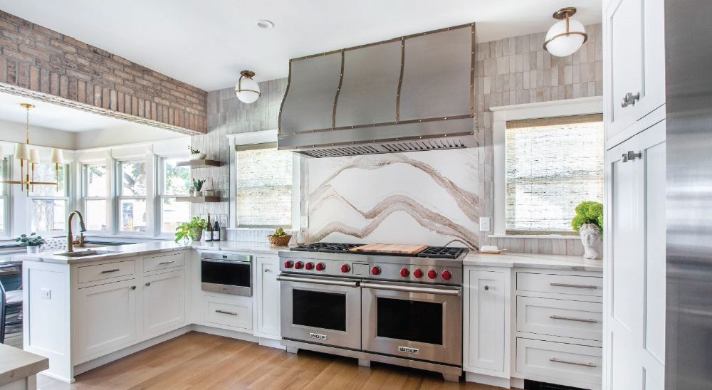 Transitional Style Kitchen with Natural Luxe CO