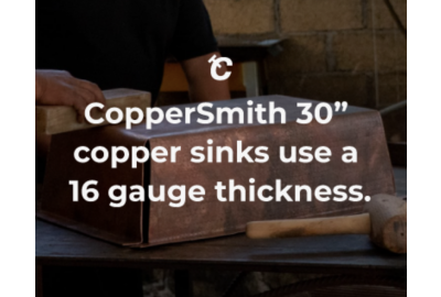 30 inch copper sinks