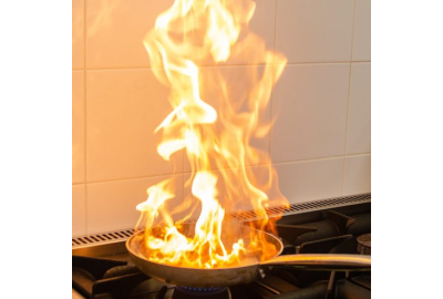 How to Stop a Kitchen Fire Immediately