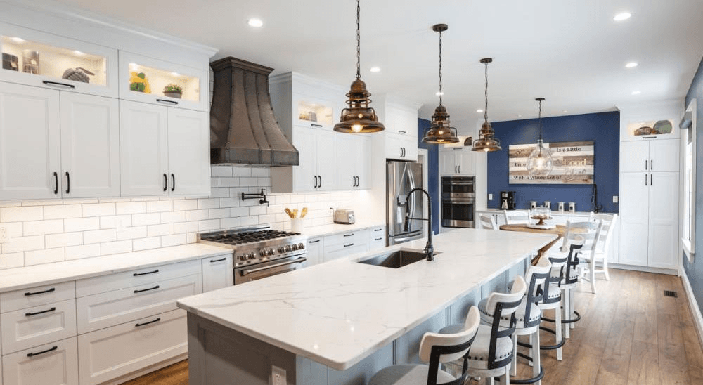 Custom Copper Range Hood Installation