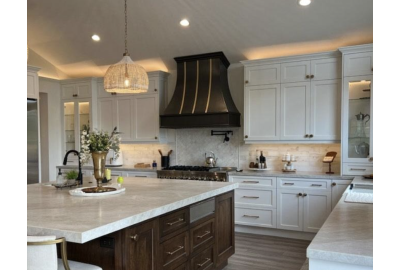 Transitional Kitchen with Modern Classic Elements in Westlake Village, California