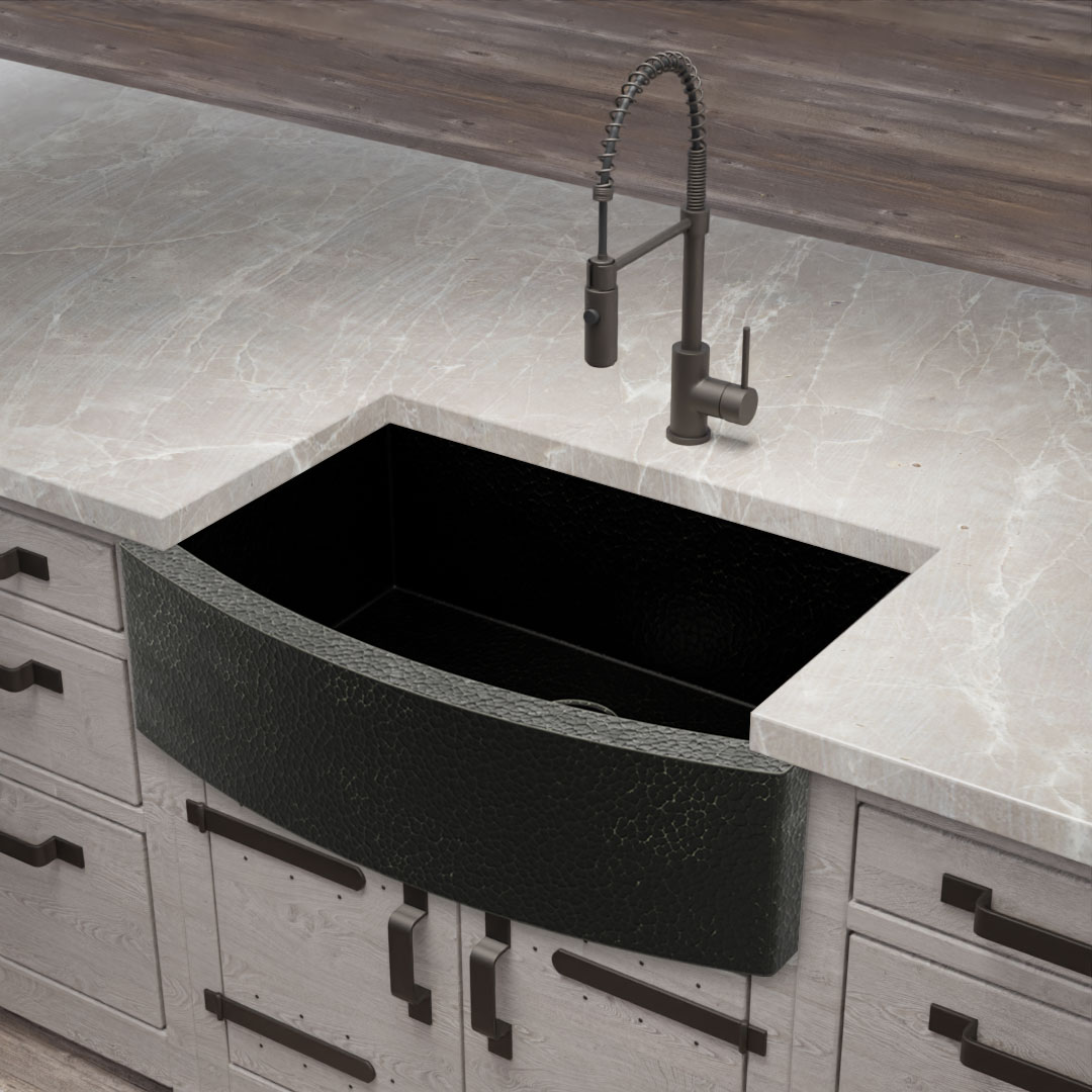 Rounded Hammered Sink