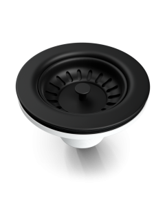 3.5" Matte Black Basket Sink Drain