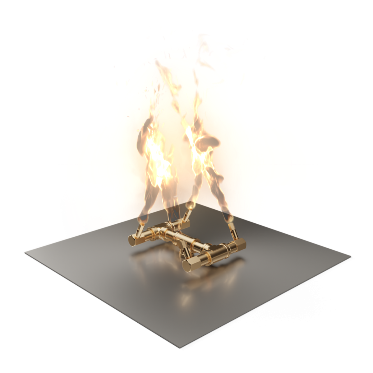 Square Gas Fire Pit Kit