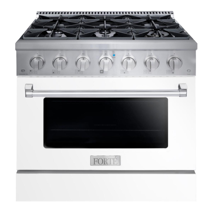 The Luxury 36 FORT Freestanding Gas Range in White is Here