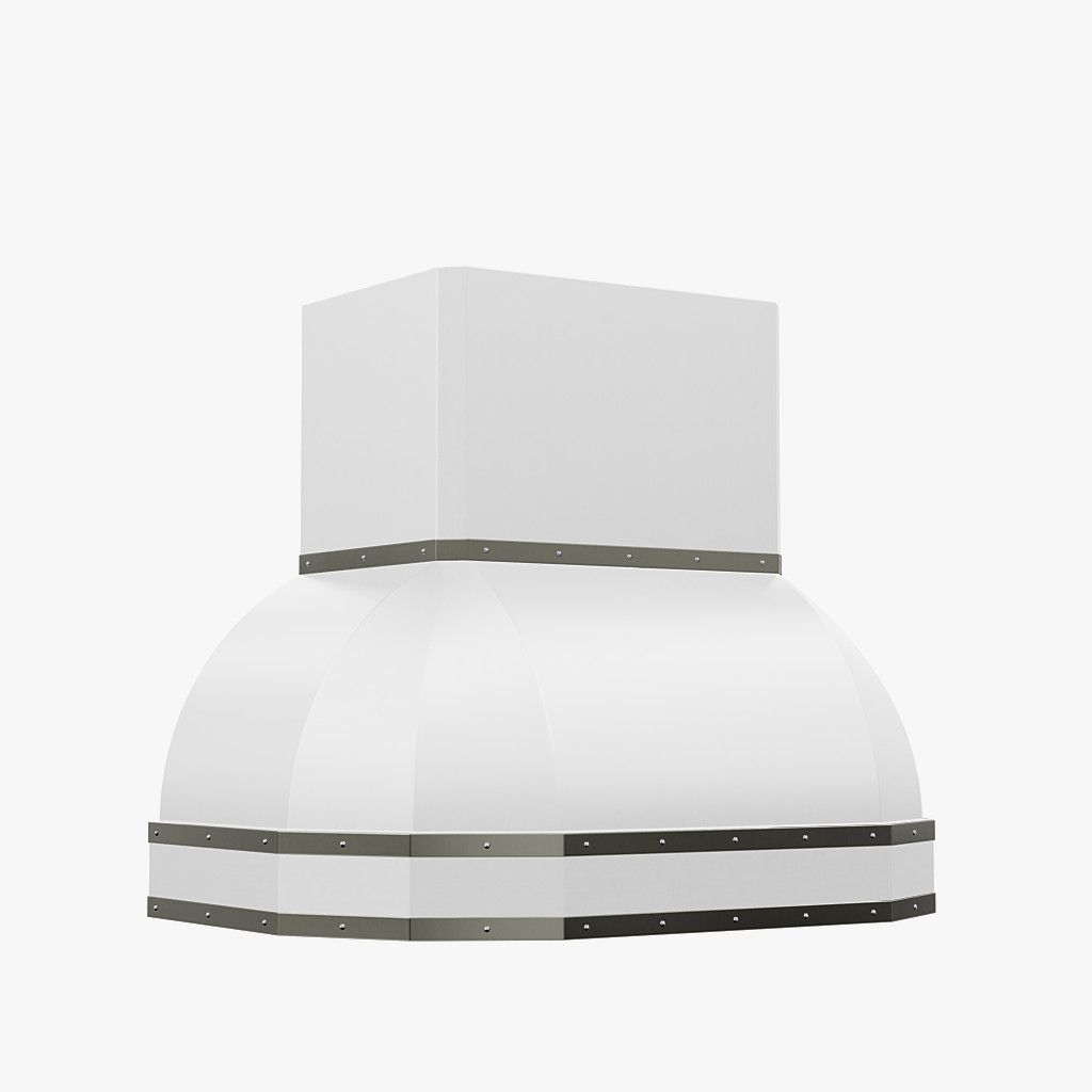 White Range Hoods White Stove Vents CopperSmith