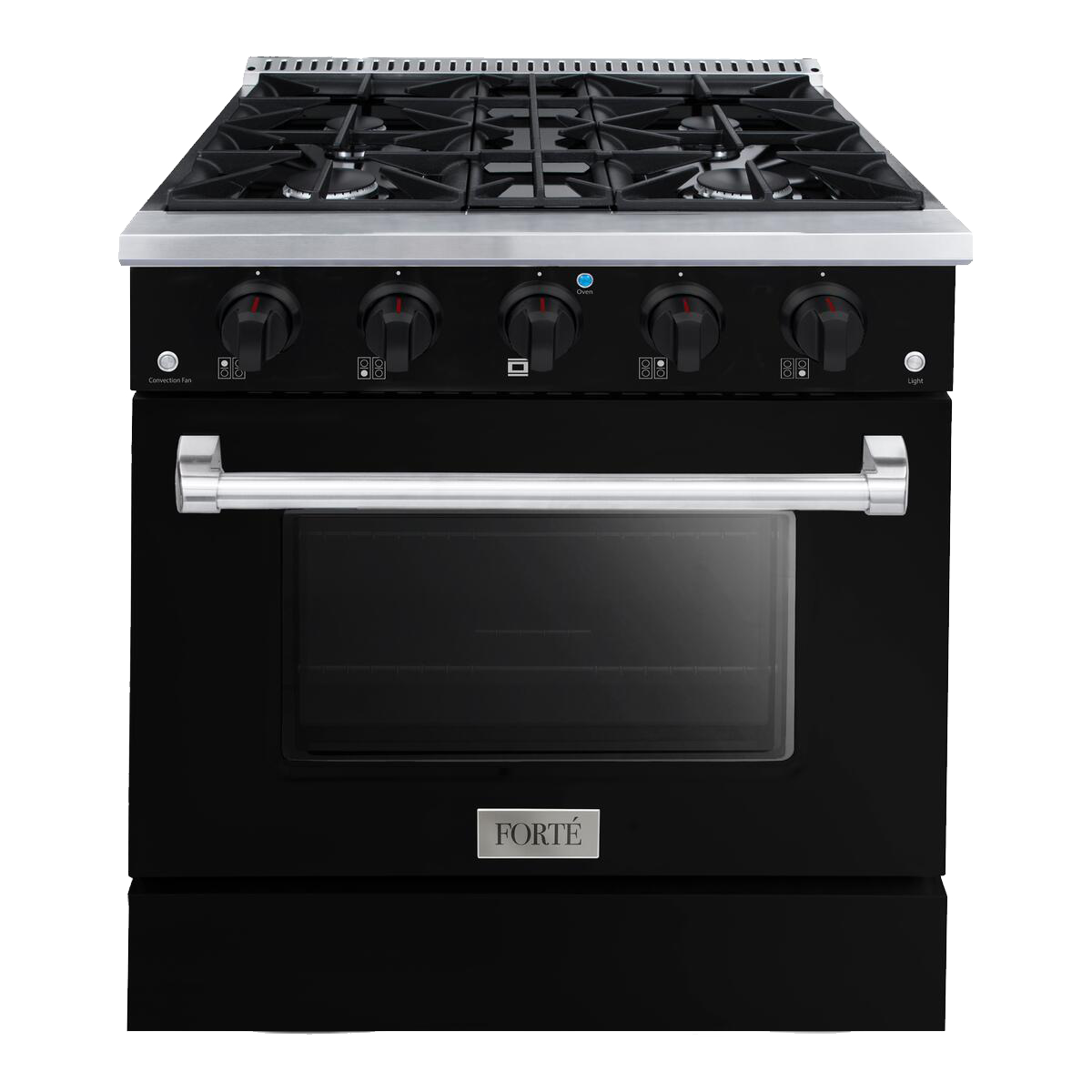 Customize Your 30” FORTÉ Freestanding Gas Range in Black CopperSmith