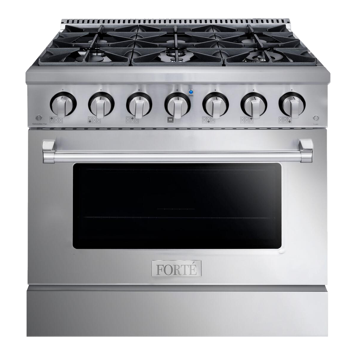 36” FORTÉ Freestanding Gas Range in a Stainless Finish CopperSmith