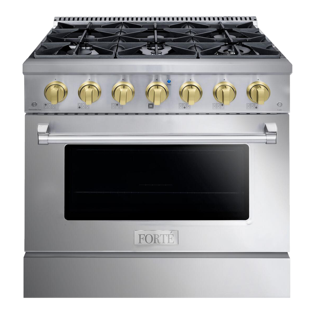 36” FORTÉ Freestanding Gas Range in a Stainless Finish CopperSmith