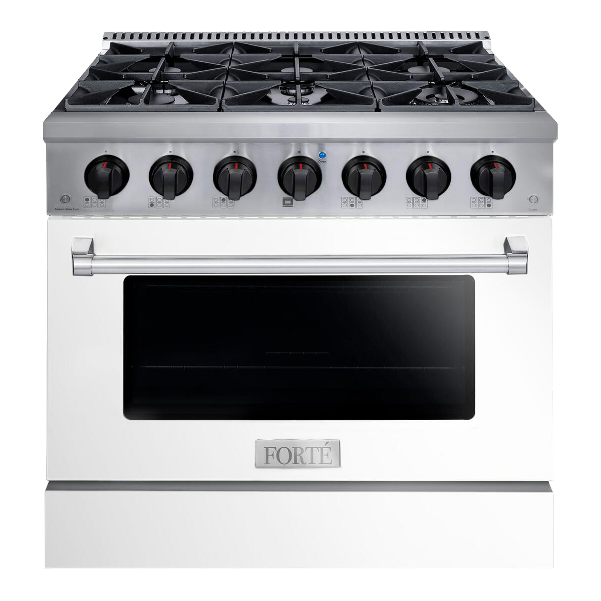 The Luxury 36” FORTÉ Freestanding Gas Range in White is Here CopperSmith