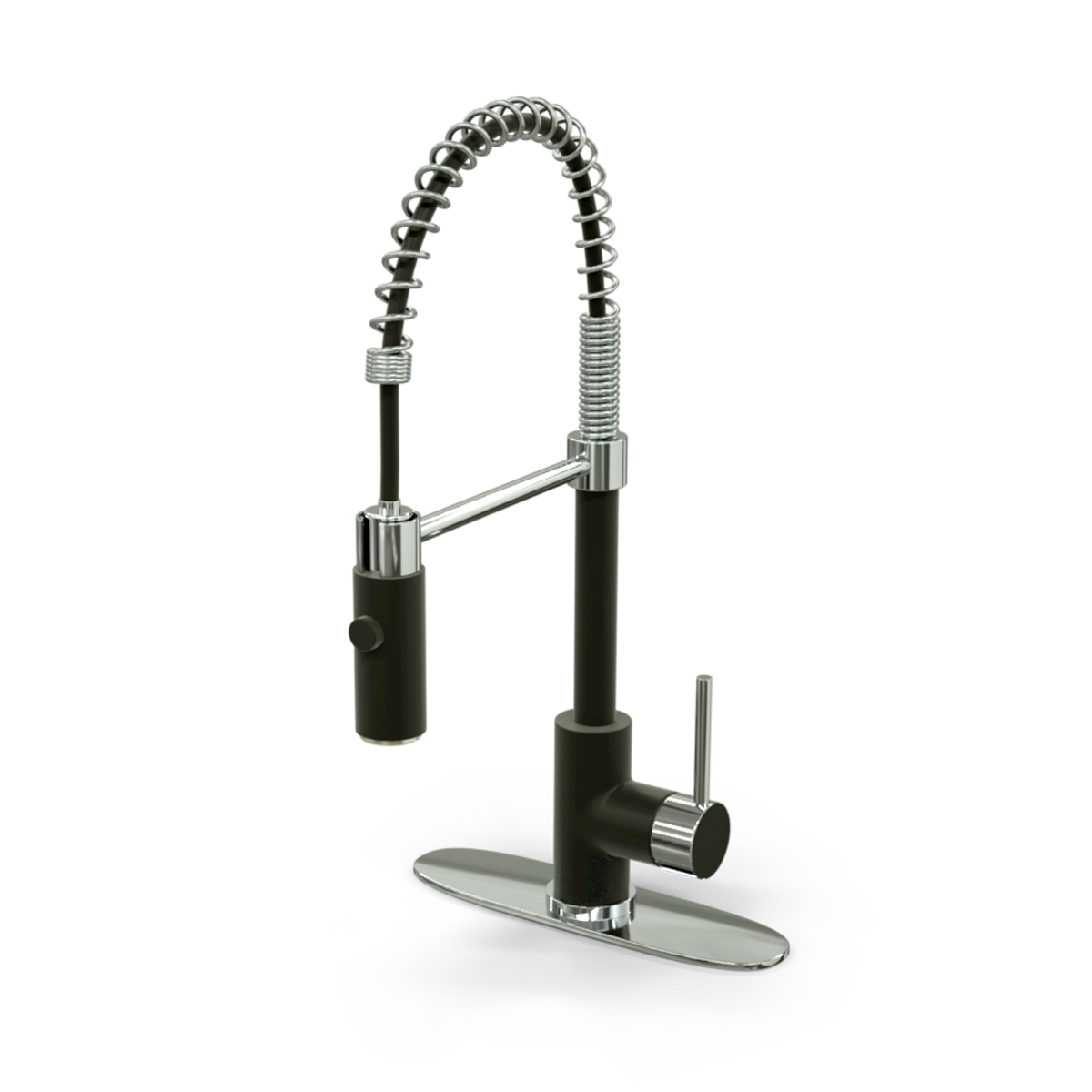 Pro-Rinse Faucet - Matte Black & Chrome