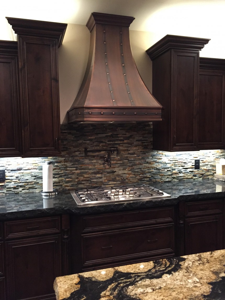 Custom Copper Range Hood