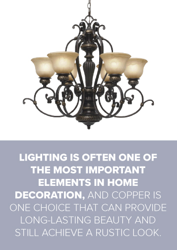 copper lighting for homes