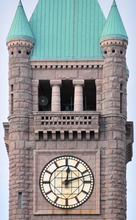 Minneapolis City Hall clock copper