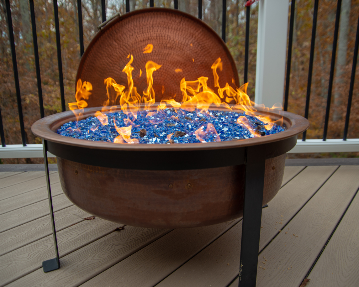 durable copper fire pit